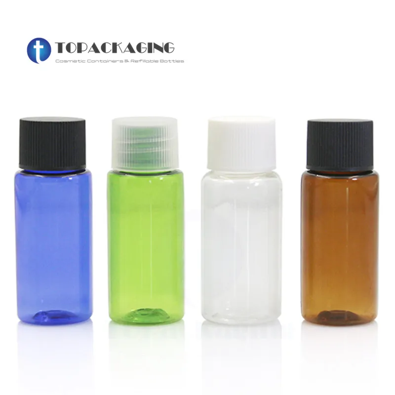 

100PCS*15ml Screw Cap Bottle Empty Plastic Cosmetic Container Small Sample Lotion Essence Oil Makeup Packing Refillable Shampoo
