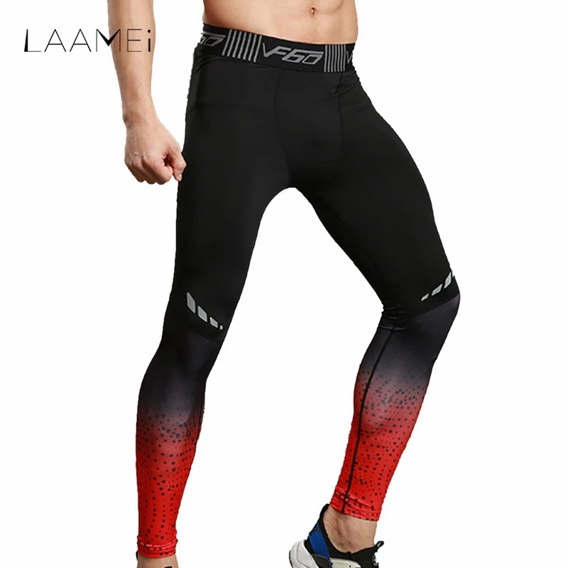 Laamei Fitness Leggings Men Pants Compression Quick Dry Tight Leggins ...