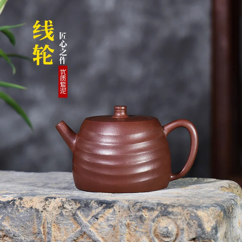 

Shao Beautiful China Full Manual Customized Dark-red Enameled Pottery Teapot Manufactor Wholesale Tiny The Shang Dynasty Hair
