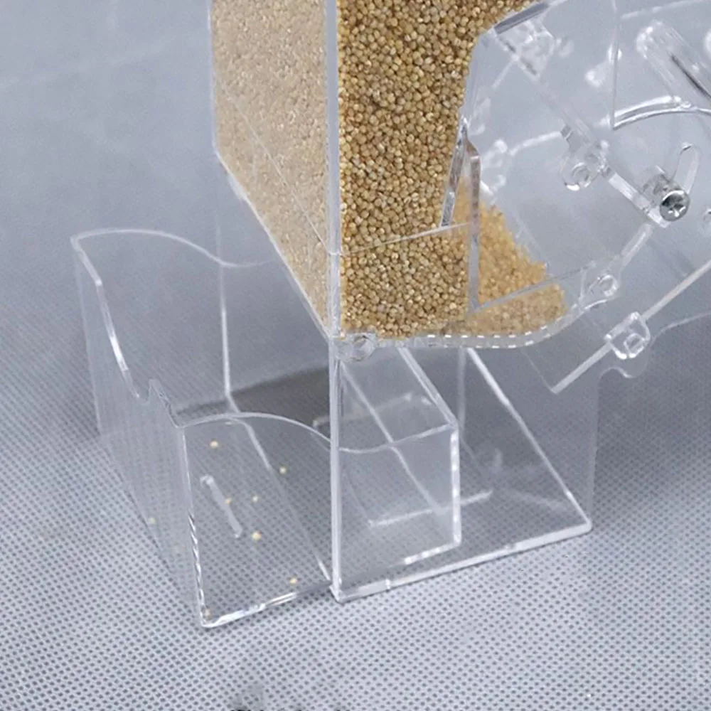 Новая акриловая автоматическая кормушка для птиц устройство для кормления домашних животных семена пищевые контейнеры