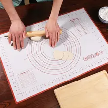 Прямоугольная рулон тип оборудование для выпечки выпечка коврик кухонный силиконовый коврик для раскатки теста столешница DQ9076