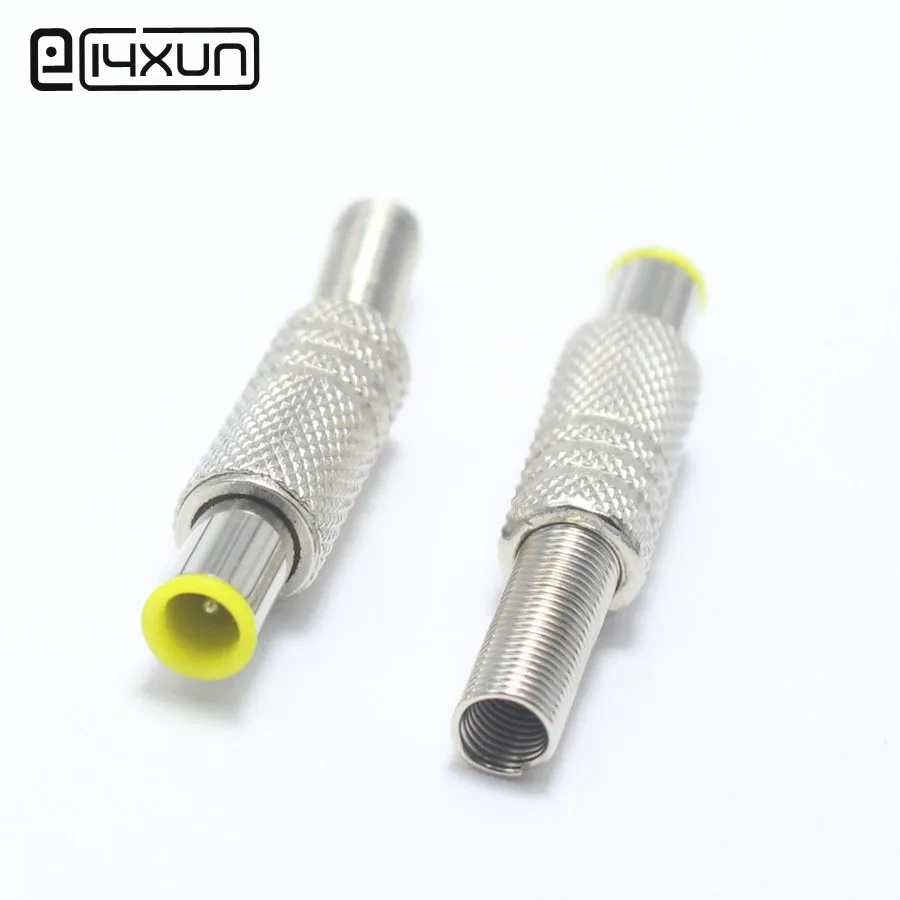

1pcs 6.5x4.4mm DC Power Plug with Tip 6.5mm Nickel-plated Male Cable Plugs Connector Adapter