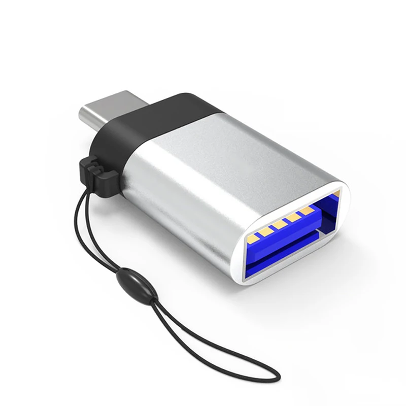 USB-C USB 3,1 type C Мужской к USB 3,0 Женский адаптер конвертер с анти-потеря брелок для samsung Galaxy S8 S9 huawei P20 LG