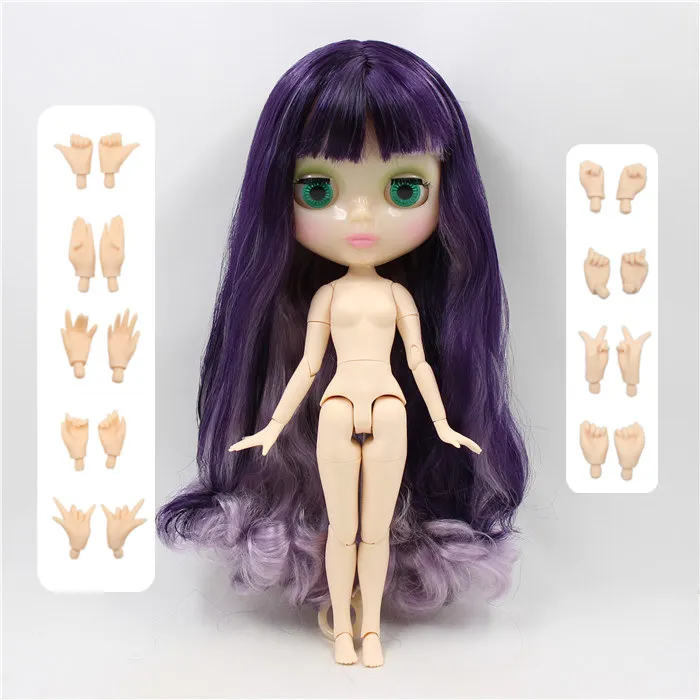 1/6 bjd ледяной завод blyth кукла joiny body 30 см белый натуральный загар полупрозрачный Темный супер черный joiny body 30 см - Цвет: translucent skin