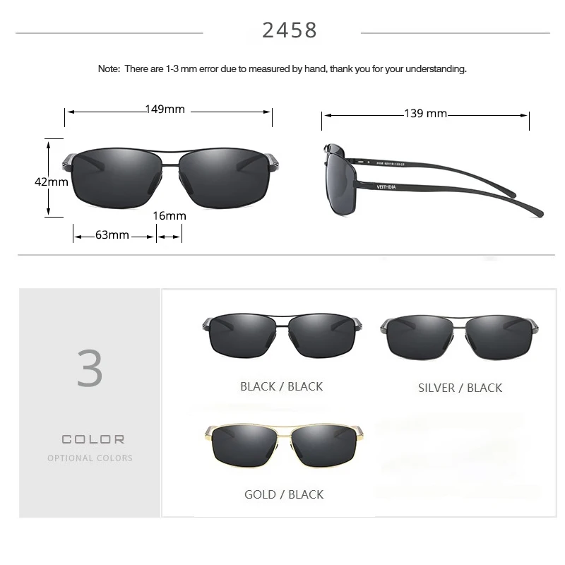 Стильные новые поляризованные мужские солнцезащитные спортивные очки. В наличие 3 цвета. Алюминевая оправа, мужские солнцезащитные очки для вождения. Очки, аксессуары для глаз. Артикул- 2458