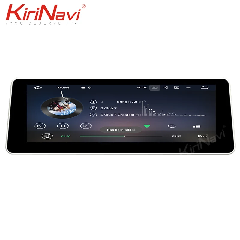 Best KiriNavi 8 Core Android9.1 2+32G PX5  15.5" car dvd player for AUDI A6 A6L 2013-2019 WIFI Bluetooth car radio gps navigation 4