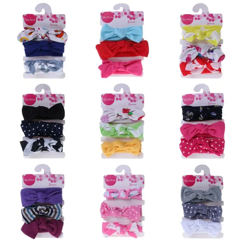 

1Pc Hair Band Baby Bowknot Elastic Floral Flower Headband Knitted Headband Wide Band Newborn Girls Accessories For Baby Girl