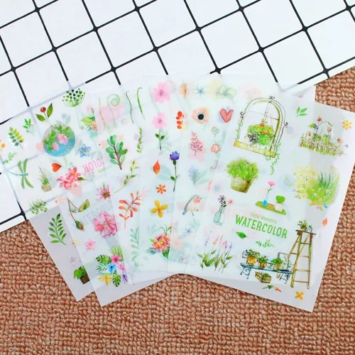 1PCS Mini Cute Kawaii Cartoon Plant Notepad Sticky Notes Notebook Stationery Stickers Child School Supplies|Блокноты| |
