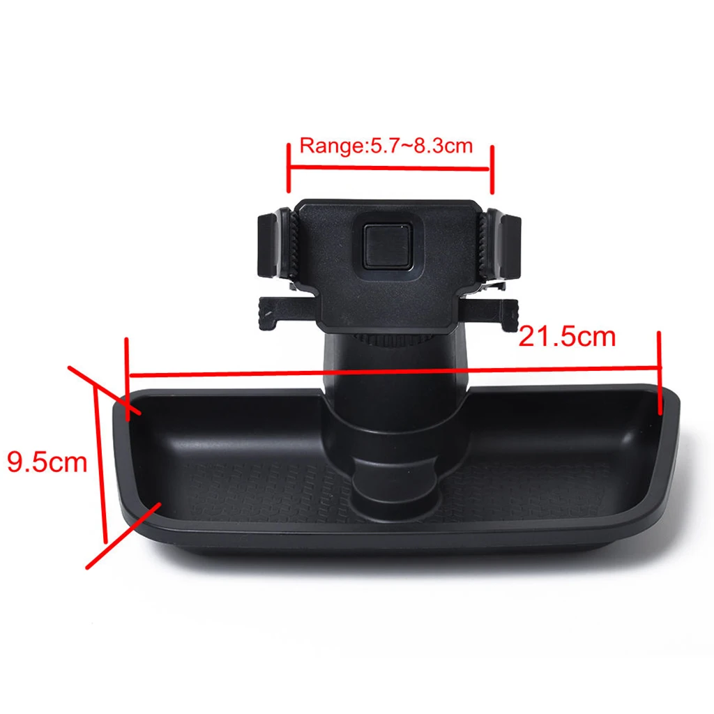 Black Cell Phone Holder Dash Multi Mount Bracket For 2011-2017 Jeep Wrangler Jk