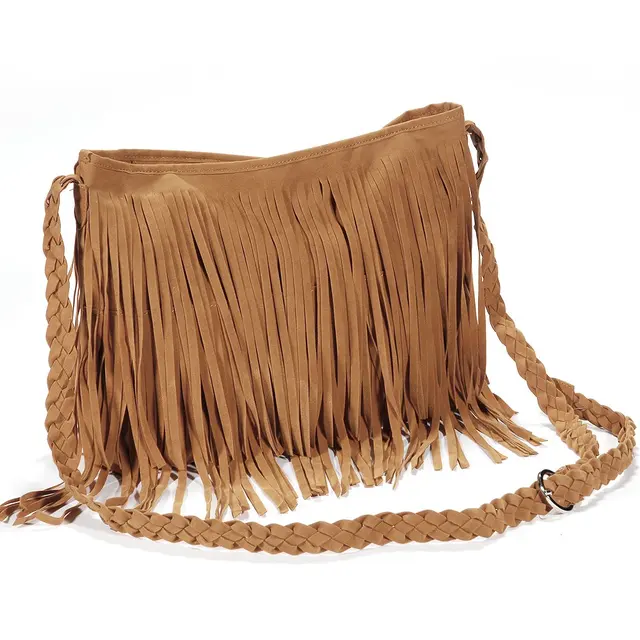 2017 Hot New Fashion Women Suede Weave Tassel Shoulder Bag 2017 Hot New Fashion Women Suede Weave Tassel Shoulder Bag Messenger Fringe Handbags High