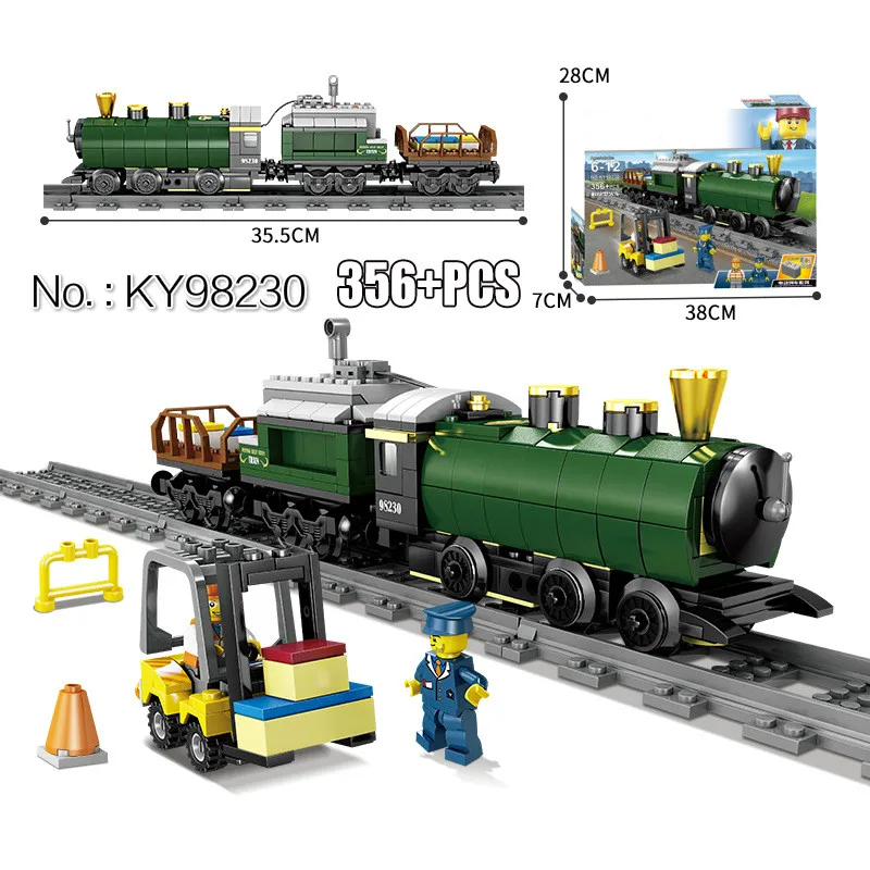 

Electric Track Train Railway Building Blocks Educational Toy Bricks
