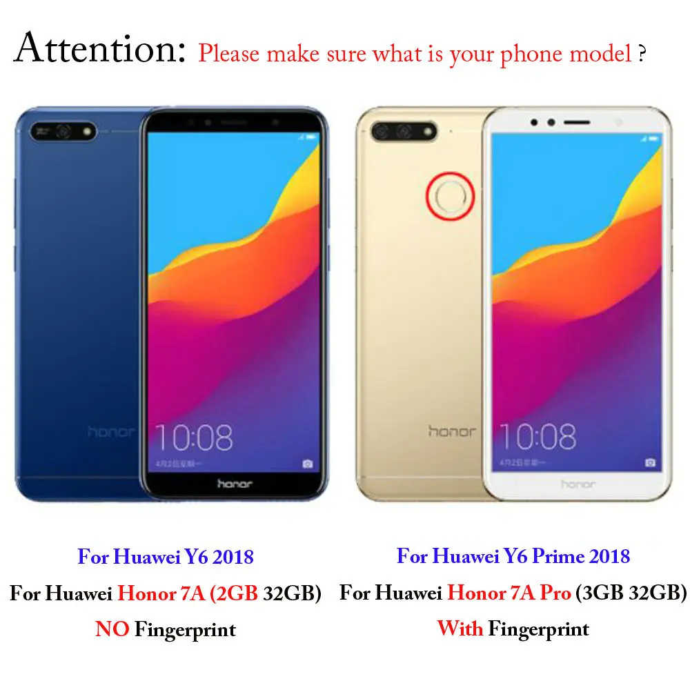 Ударопрочный Heavy Duty гибридные шины футляр для huawei Honor 7a Pro 3 Гб оперативной памяти, 32 Гб встроенной памяти для отпечатков пальцев Y6 Prime чехол, Dhl