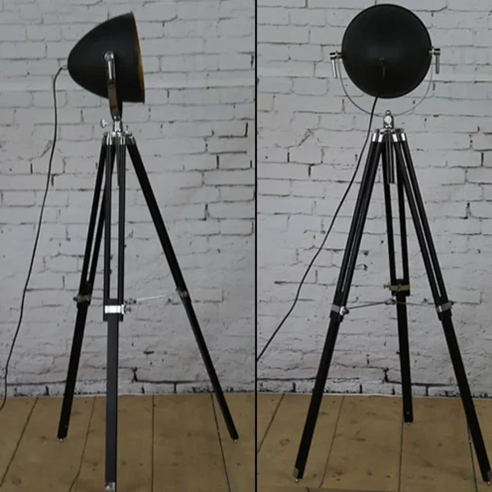 New Arrival Tripod Floor Lamp Wood Holder Handcraft E27 Standing Lamps
