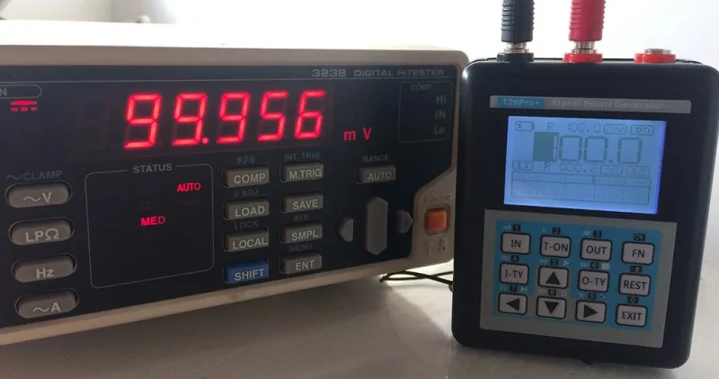Точность мВ мА 0-10 В 4-20мА петля генератор частоты 0-10 кГц ШИМ импульсный калибратор частоты метр