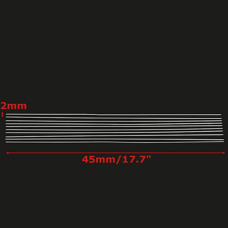 10pcs 2mm*450mm Low Temperature Metal Aluminum Magnesium Silver Welding Rod