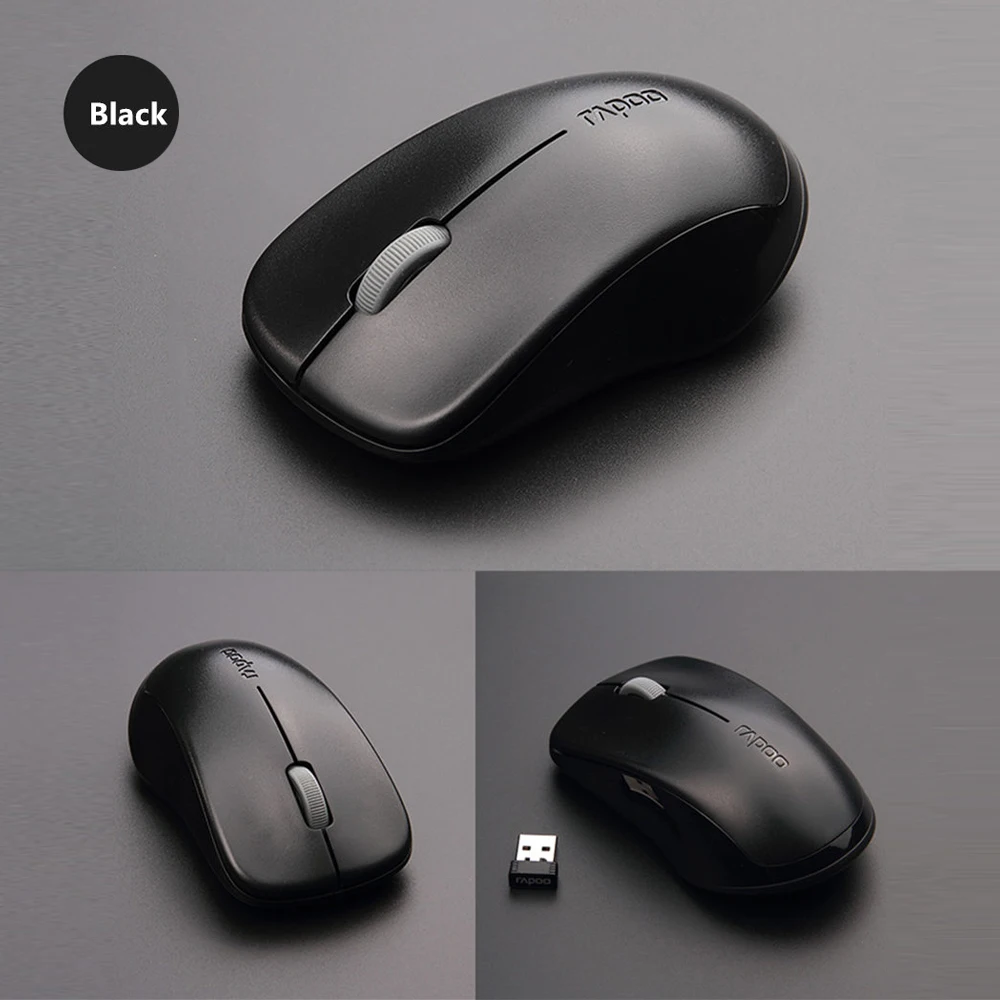 Hot Offer Original Rapoo Silent Wireless Optical Mouse Mute Button