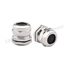 10 шт. 13-18 мм латунь Никель покрытием PG21 Водонепроницаемый Электрический кабельный ввод