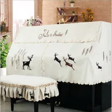 Чехол для пианино в мультяшном стиле. Изысканный машинный вышитый Фортепиано Половина покрытия. Для фортепиано, от пыли крышки наборы