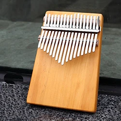 Калимба пианино 17 клавишная клавиатура портативный палец фортепиано мини твердой древесины начинающих самостоятельное обучение музыкальный инструмент дропшиппинг - Цвет: 17-tone dark wood