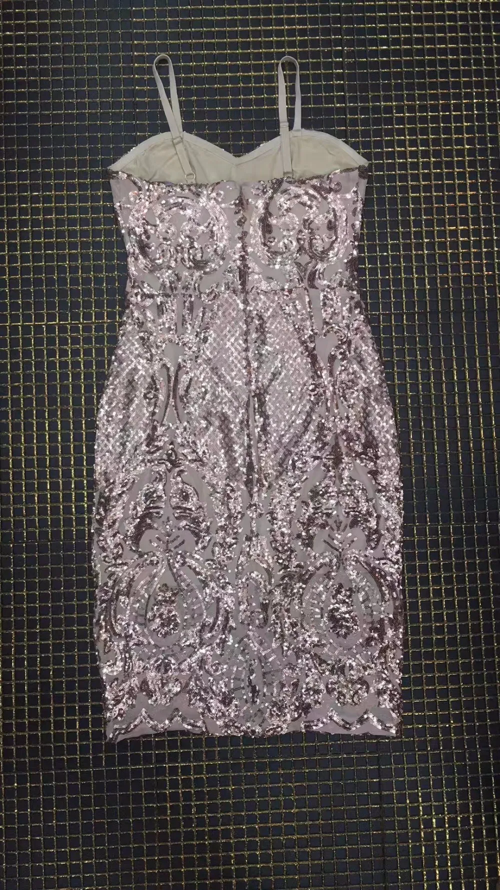 Top Quality Fashion Pink Slip Bright Dress Day Party Bodycon Dress (4)