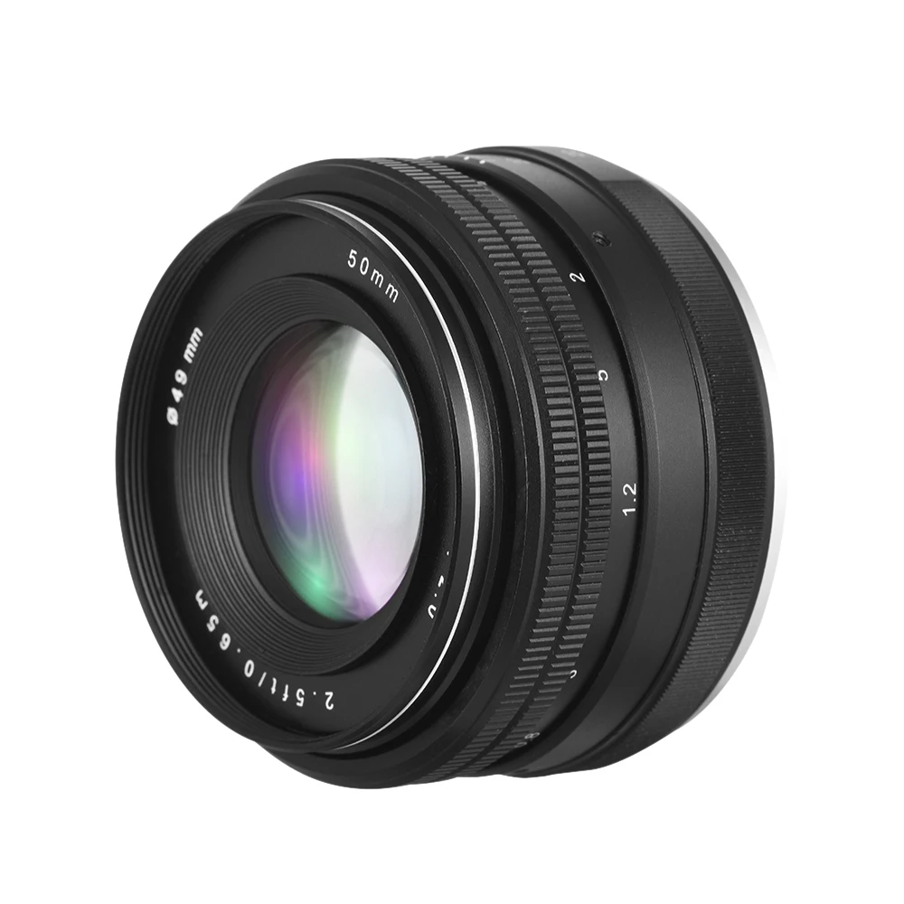 50 мм F/2,0 объектив с фиксированным ручным фокусом для sony E Mount беззеркальная камера A6500 A9 A6300 A6000 A5100 A5000 NEX7 NEX6 NEX5N NEX5R