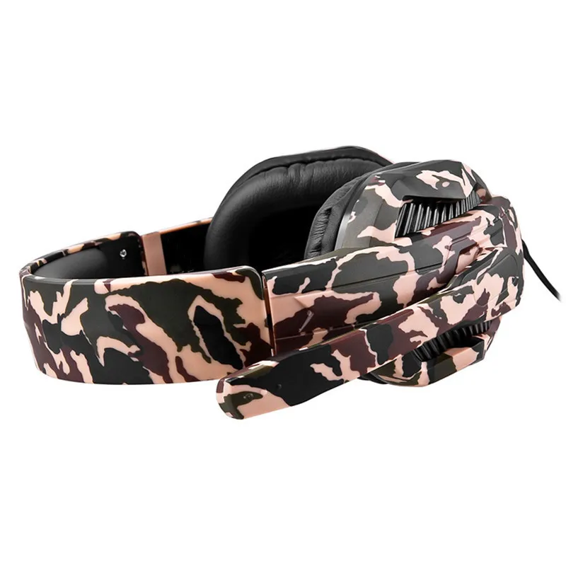  gaming headset game controller eat-chicken camouflage headset with microphone Wired headphone for p