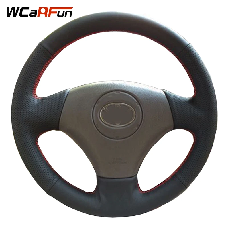 WCaRFun черный чехол на руль из искусственной кожи для Toyota Vios Corolla 2000-2004 Mark 2 для Lexus GS430 GS300 2004
