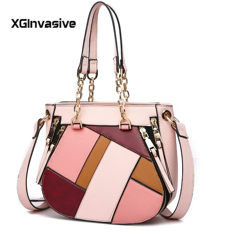 Crossbody Cucitura Grafici A Alta Qualità Catena Elaborazione Modo Sella Di Signore Donne e Per Delle A Forma c Bag b Borse Stampa d 2018 Dell'unità Le Spalla nC7q6TwW