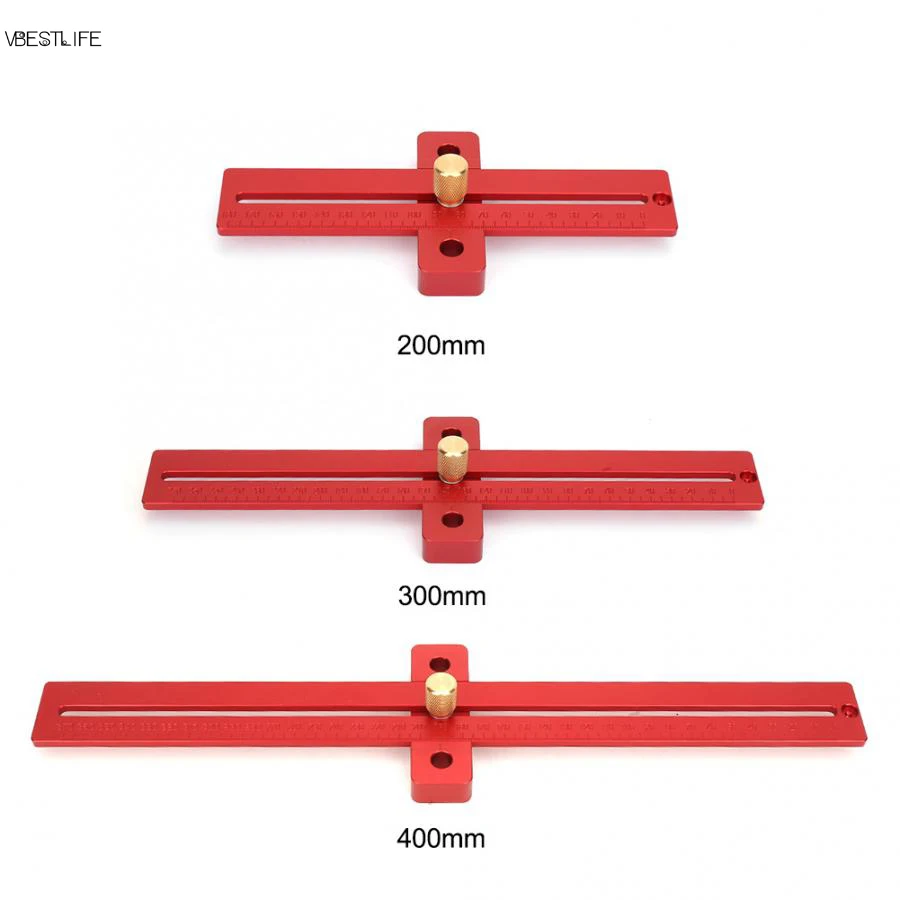 Измерительный Инструмент 200/300/400 мм Алюминий сплав весы дерево измерить линейкой прямая линия рисунок деревообрабатывающий Столярный инструмент