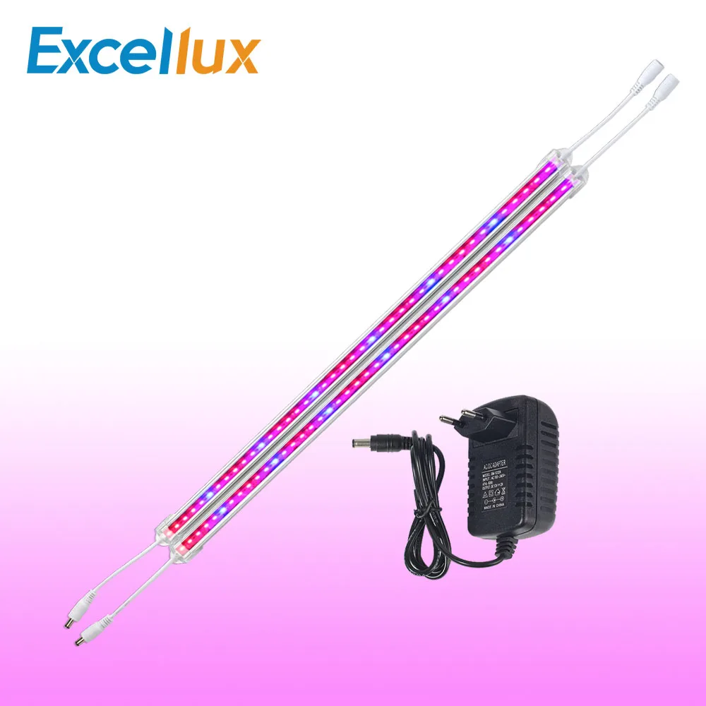 

1 Set 2pcs Led Grow Light Full Spectrum Phyto Lamp 50CM 36LEDs Plant Grow Led Light Bar IP20/IP67 waterproof For Indoor Plants F