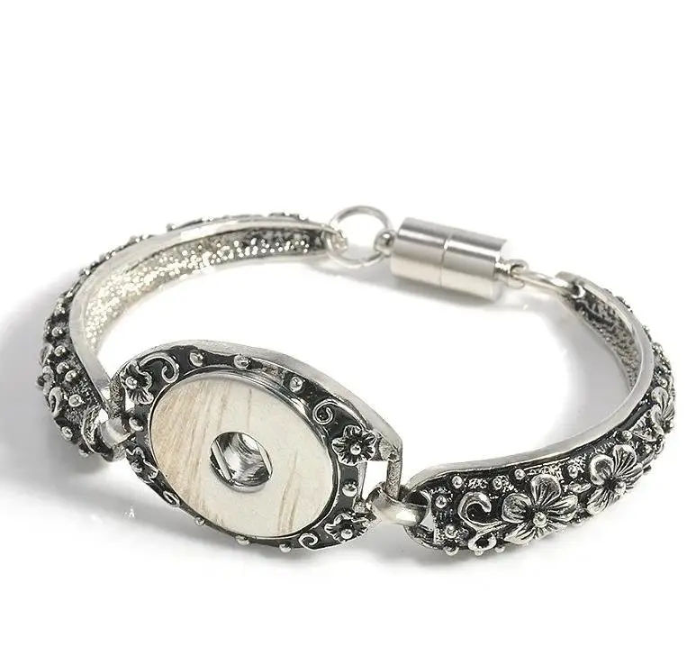 Шарм посеребренный браслет для мужчин и женщин браслет с защелкой Имбирная форма ювелирные изделия дешевые манжеты браслет металлический браслет с защелкой - Окраска металла: 1