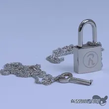 Pendentif en métal en alliage avec clé et serrure de l'amoureux Yazawa, accessoires de cosplay, à la mode