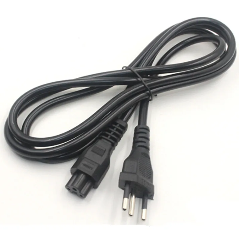 Universal 3 Prongs Brazil Plug AC Power Cord Cable For Laptop Ac