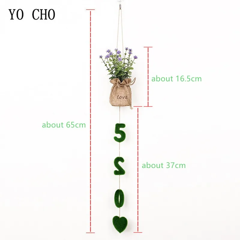 YO CHO 1 шт. четыре модели искусственных цветов для дома настенные подвесные в