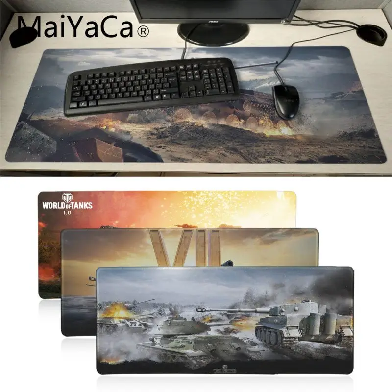 Maiyaca Новое поступление уникальные настольные коврики World of Tanks резиновый коврик
