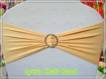 

1/2--With Round Diamond Buckle--Spandex/Lycra/Expand Chair Bands/Chair cover sashes For Wedding Party Banquet Decorations