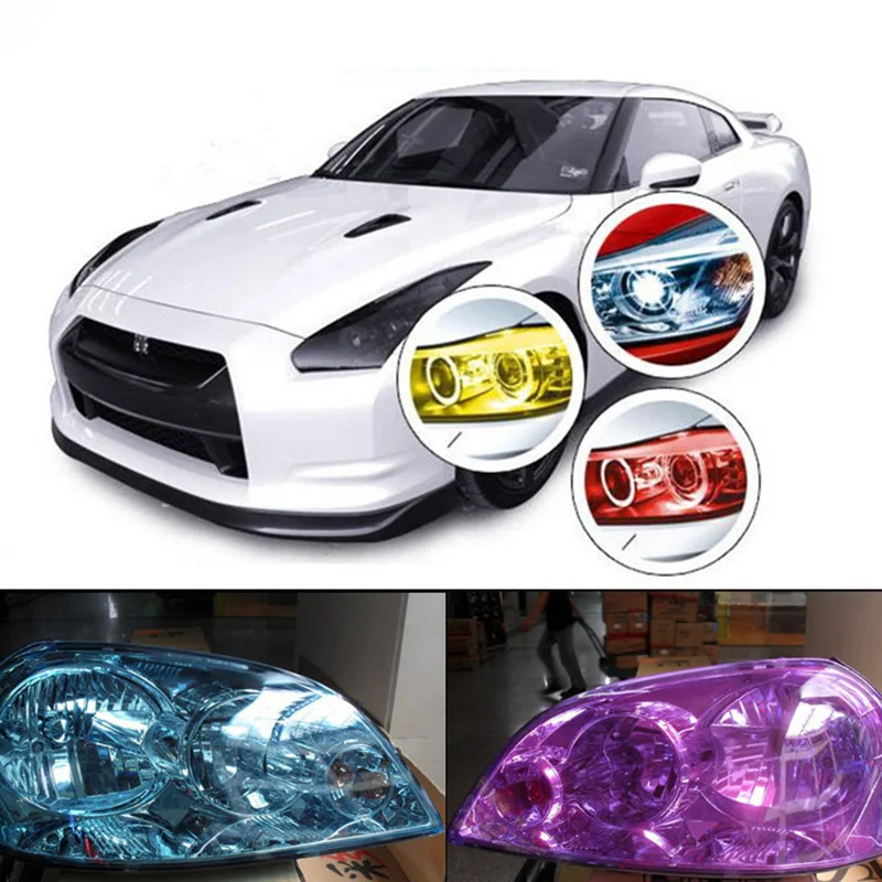 

7 Colors 30*60cm vinyl wrap tinting car-styling Auto Tint Headlight Taillight Fog Light Vinyl Smoke Film Whole Car Decoration