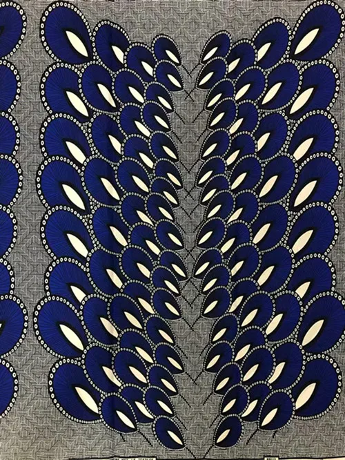 Java восковая печатная ткань Анкара ткань Африканская восковая печатная ткань африканская Ткань 6 ярдов хлопок ткань для лоскутного LJ-E101 - Цвет: 1