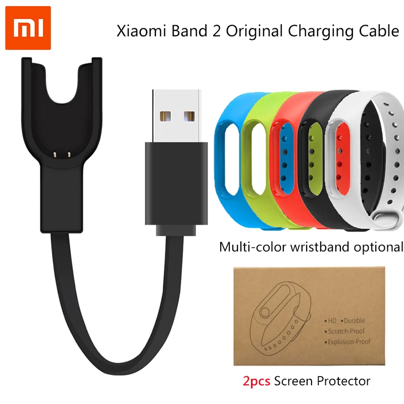 Оригинальный Xiaomi Mi Band 2 зарядный кабель USB сменный адаптер для Band2 ремешок смарт