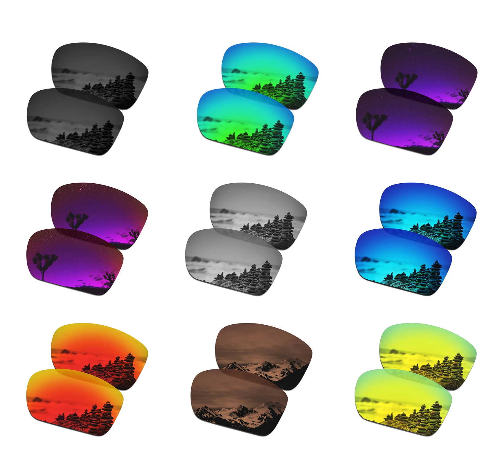 

SmartVLT Polarized Replacement Lenses for Oakley Big Taco Sunglasses - Multiple Options