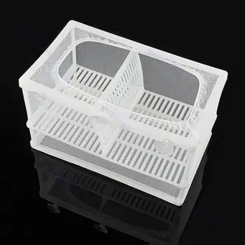 

Plastic Aquarium Fish Breeding Net Box Hanging Betta Fish Incubator Hatchery Isolation Box Aquarium Accessories 2 Size