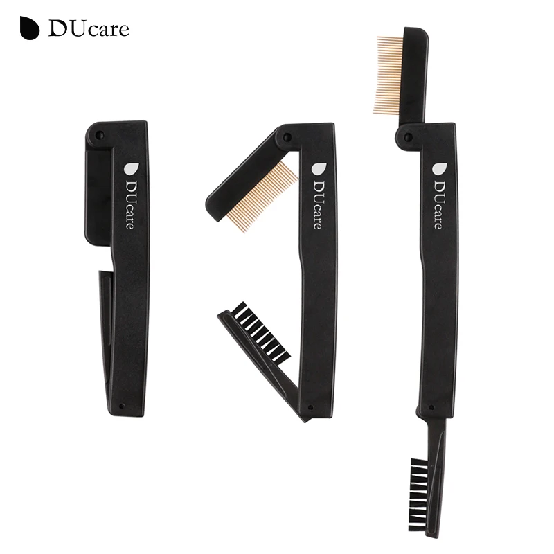 

DUcare Dual Ended Eyelash Brush Curler Mascara Guide Applicator Eyelash Comb Cosmetics Tools