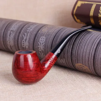 

Lighters and Smoking Accessories, Curved solid wood pipe, Men's gift