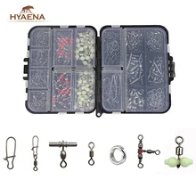 Гиена 240 шт./кор. световой Рыболовный Вертлюг поперечная линия 3-Ходовой Поворотный Баррель прокатки «Три в одном» поворачивается на красивыми застежками для ловли карпа