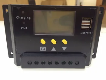 

10A lcd solar panel cell charge controller 12v/24v controller with 5V usb output for mobile phone charge for home light kit