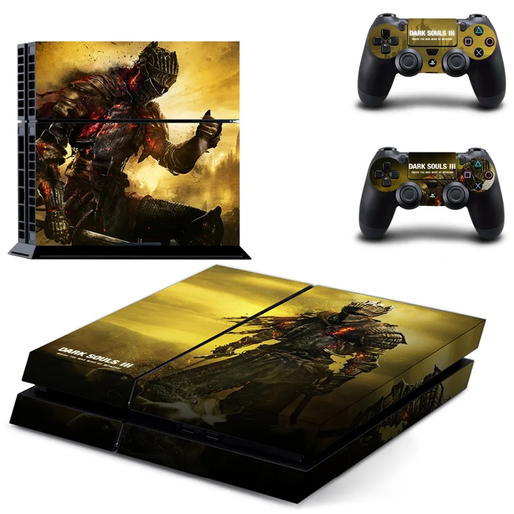 Dark Souls III Vinyl Skin Sticker Decal For Sony PS4 Playstation 4 Console 2 Controller Skinsin