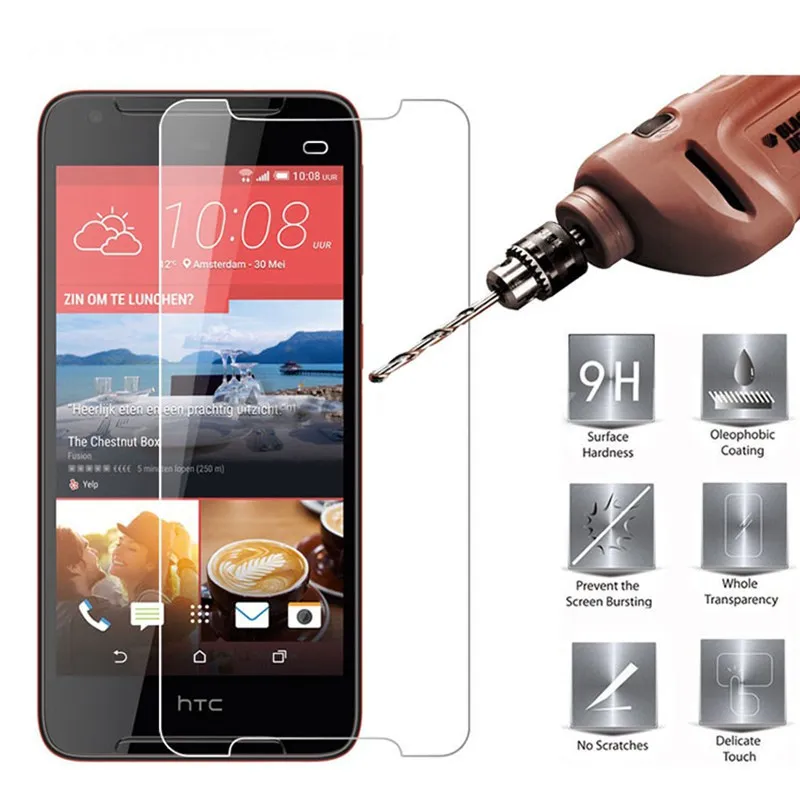 

2Pcs Tempered Glass for HTC Desire 628 Screen Protector 9H 2.5D Phone Protection Film for HTC Desire 628 Tempered Glass