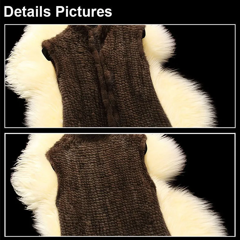 Fur Story 16208 Новое поступление, классический стиль, Женский вязаный Норковый жилет на натуральном меху женский меховой жилет на заказ, разные длины