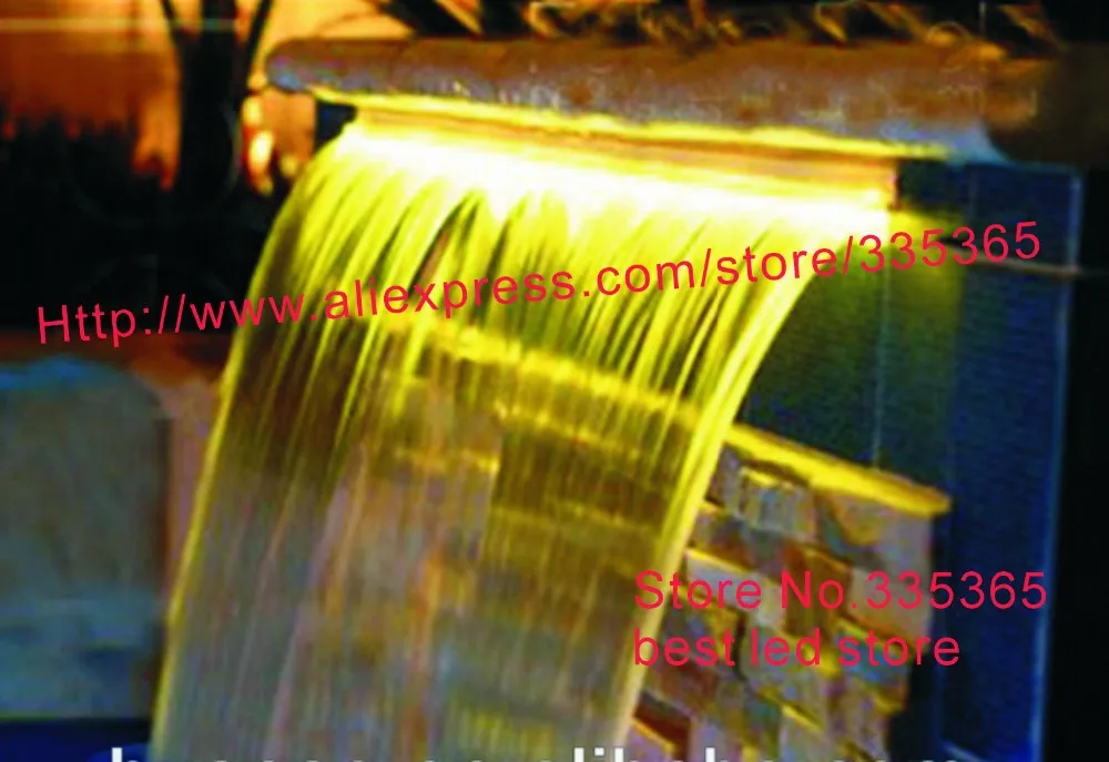 Us 5180 900 Mm Panjang Abs 9 W Led Rgb Lampu Kolam Renang Outdoor Taman Air Mancur Waterfall Lampu Bibir 150 Mm Dengan 1 Pc Remote Controller In