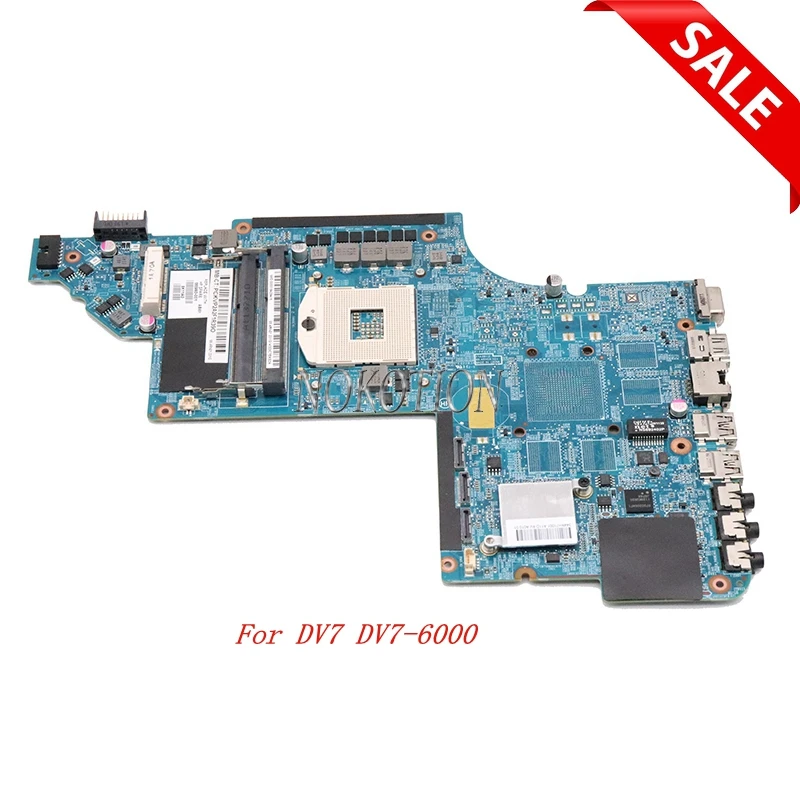 Материнская плата NOKOTION для ноутбука HP pavilion DV7 DV7-6000 материнская 665993-001 hm65 GMA HD3000 DDR3 |